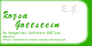 rozsa gottstein business card